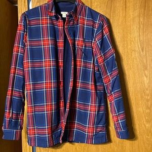 L. L. Bean Shacket Fleece Lined Flannel Jacket